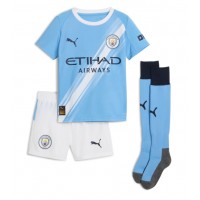 Manchester City Ruben Dias #3 Hjemme Trøje Børn 2025-26 Kortærmet (+ Korte bukser)